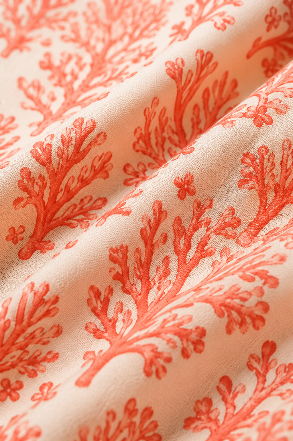 Coral Reef Resort Print Cotton Linen Co-Ord Set