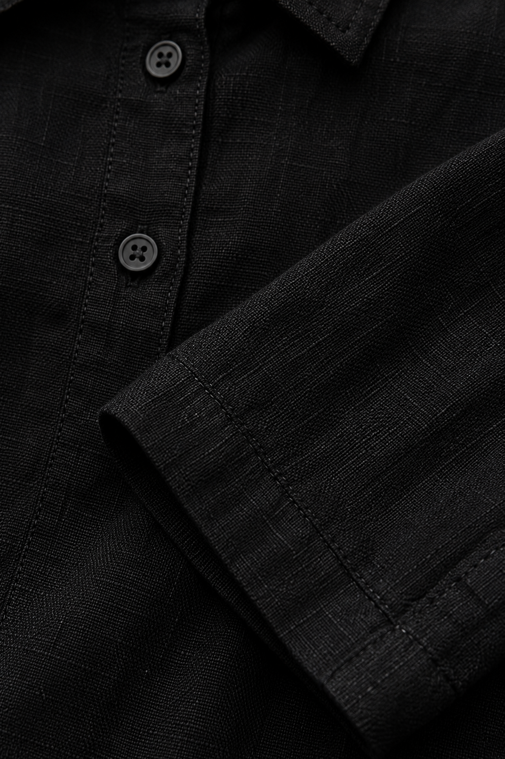 JET BLACK Premium Linen Co-Ord Set for Women