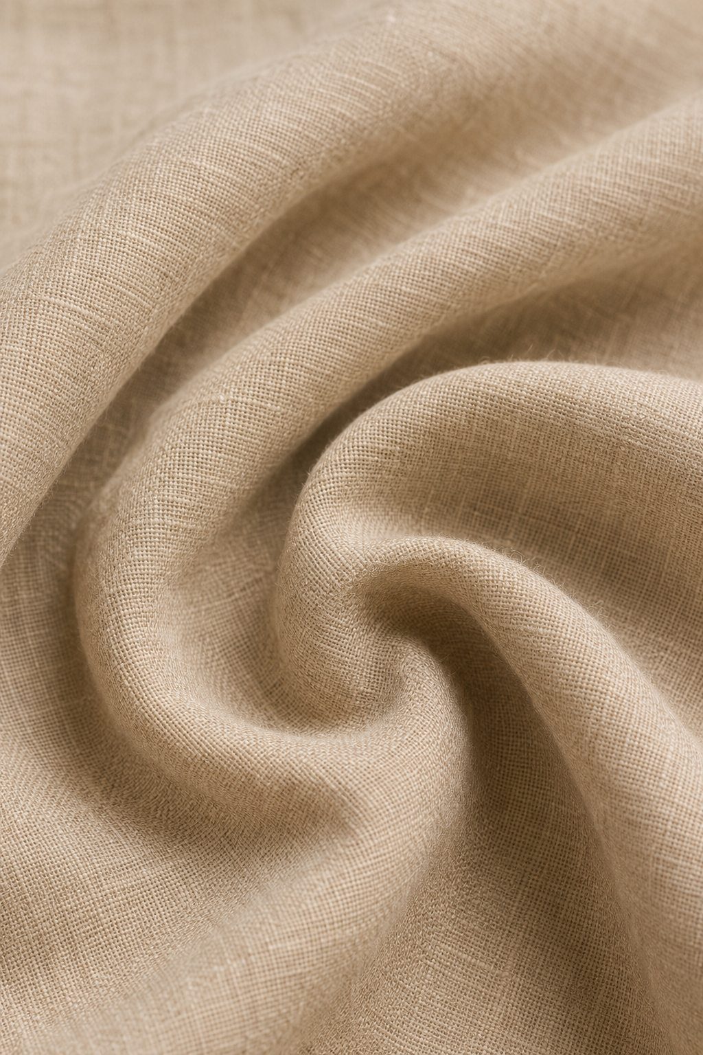 Stone Beige Linen Blend Co-Ord Set for Women