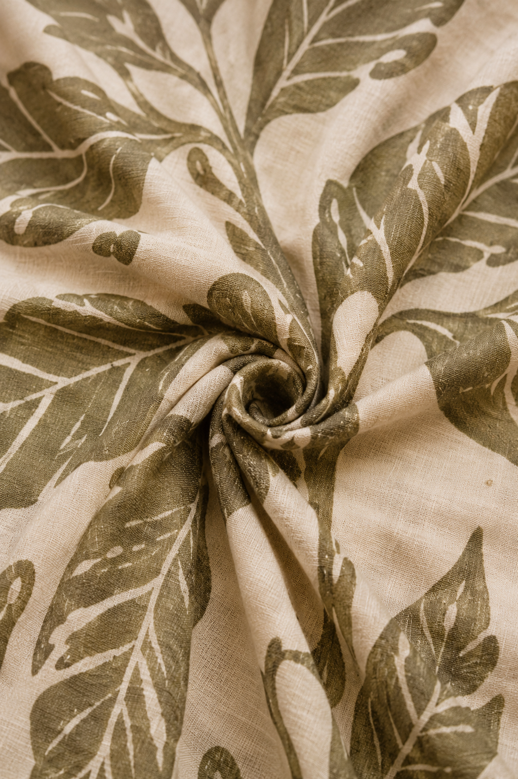 Vintage Leaf Print Co-Ord Set for Women