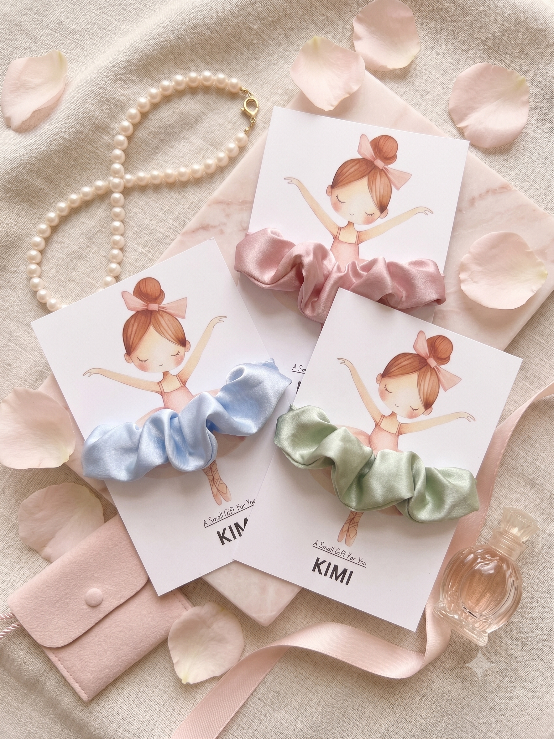 Tutu Scrunchie for Women & Girls 4Pcs - Multicolor Scrunchies