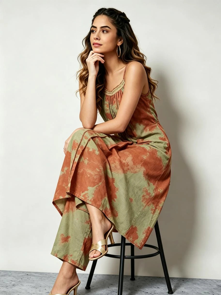 Spaghetti Strap Kurta Set